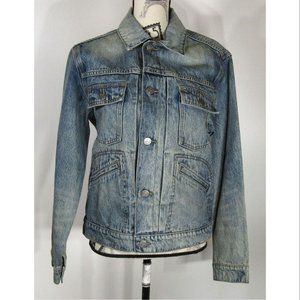Treasure & Bond Denim Trucker Jacket, Men's Size Small